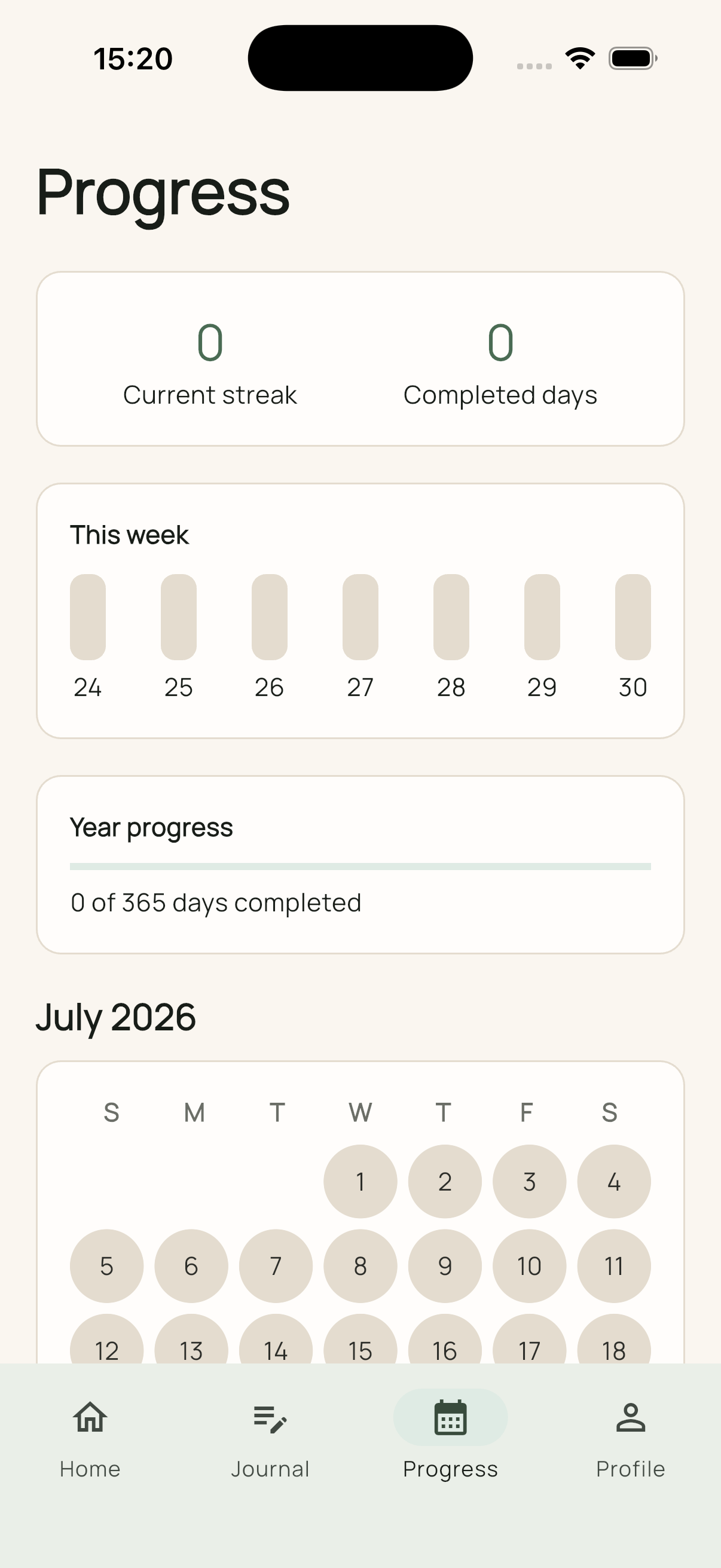 Progress & Streaks