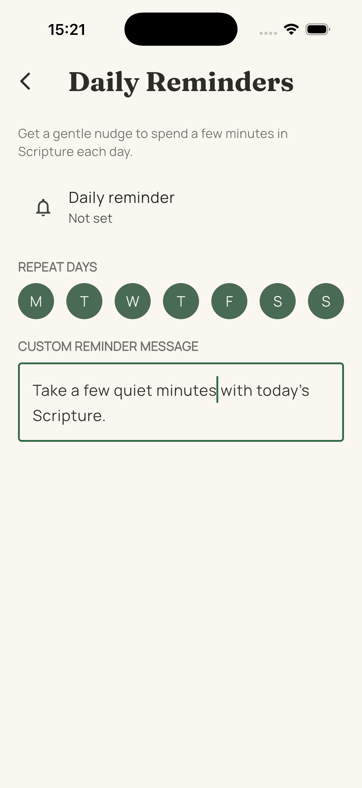 Daily Reminders